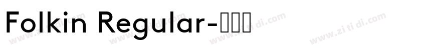 Folkin Regular字体转换